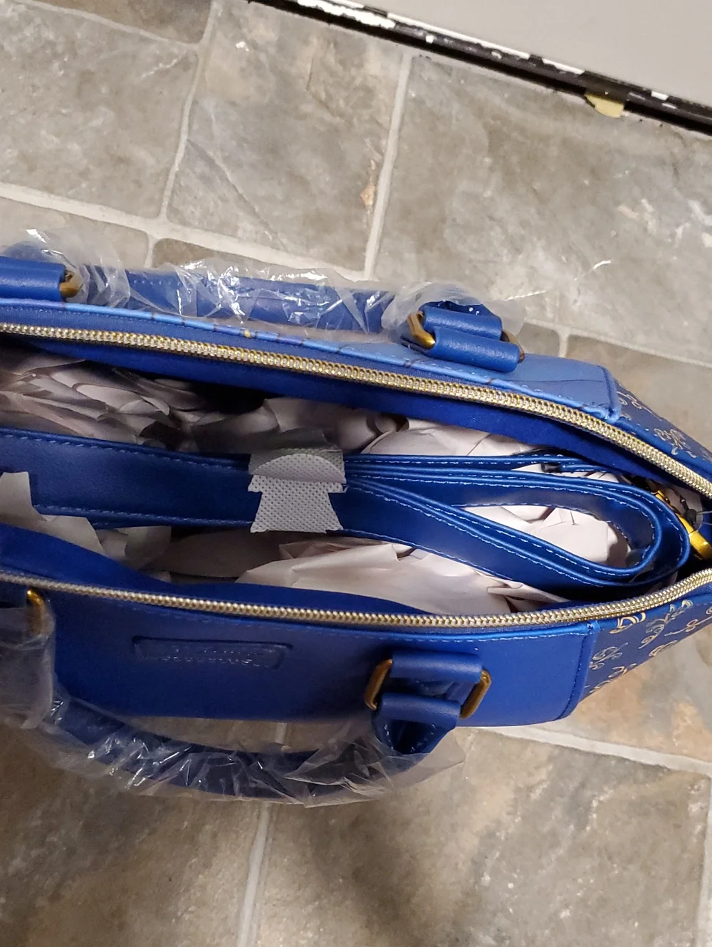 Loungefly Disney Blue Beauty and the Beast Purse / Satchel